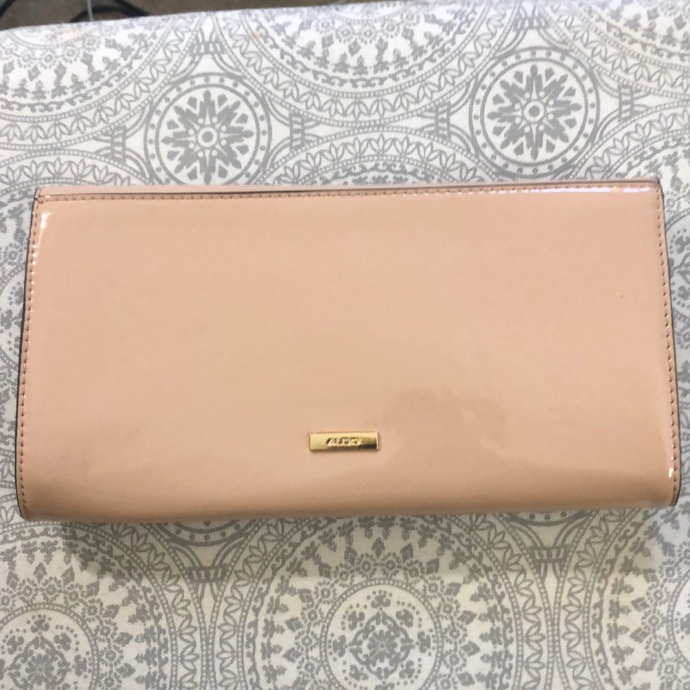 Aldo Beige & Gold Clutch NWT - Picture 1 of 6